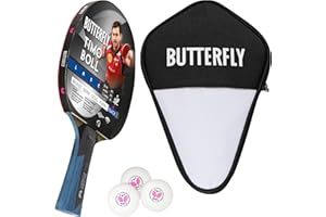 ‎BUTTERFLY Butterfly® Timo Boll Black Tischtennisschläger | Tischtennis Racket Bat TT Profi Wettkampfschläger für technisch fortgeschrittene Spieler | ITTF zertifizierter Wakaba Belag | anatomische Griffform