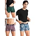 DAMENSCH Deo-Cotton Printed Underwear for Men Combo Breathable Inner for Men Cotton Trunks for Men Pack No-Marks Waistband Mens Underwear Moisture Wicking Underwear Pack of 3