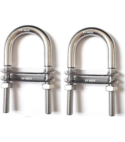 Lot De 2 Crochets Inox A4 Filetage M12 - Pas à Droite Fileté - FP INOX - Neuf