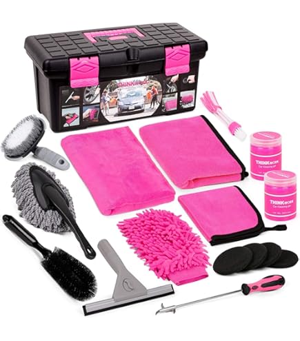 Kit Di Emergenza Auto Rosa Per Donne - Con Cavi, Martello E Pronto Soccorso - Foto 5