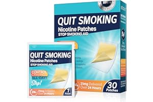 FVVSIEDK Stop Aid,Step 1,Helping Quit Patch,Stop Patches,30 Patches,21mg Delivered Over 24 Hours