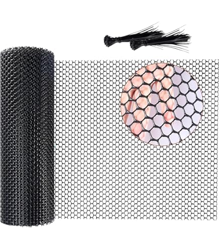 CIRCIR Plastic Chicken Wire Fencing Roll Plastic Chicken Wire Fence Mesh White, Cuttable Poultry Fencing Net, Outdoor Bird Netting Animal Barrier, Long 40 80 200 300 400 Ft(100x200cm(40x78.7 In