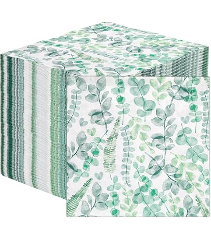 20 Servietten Grner Efeu auf wei | Pflanzen | Natur | Tischdeko |  Decoupage | Serviettentechnik 33x33cm : Amazon.de: Drogerie & Krperpflege