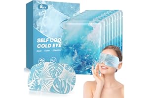 PROCIV Cooling Eye Mask, 8 Packs Ice Pack for Dry, Puffy, Itchy Eyes, Dark Circles, Fast Soothing Relief Fatigue, Disposable Gel Mask for Eye Compress with Cold Therapy