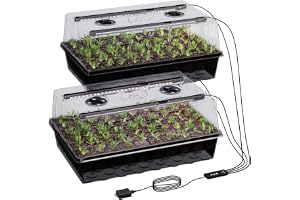 Patigrow 120-celler självvattnande växthus odlingslåda med tillväxtljus