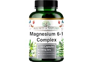 Magnesiumkomplex 6-1 | 210mg Elementärt Magnesium | Oxid, Bisglycinat, Malat, Taurat, Citrat & Aspartat