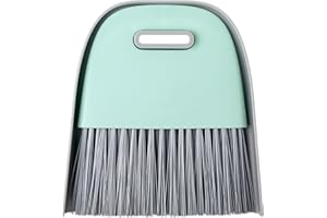 Vigar - Set de Limpieza - Cepillo de Barrer y Recogedor - 16.5 x 3.5 x 3.5 cm - Mango Ergonómico - Cerdas Resistentes - Fácil Colgado - Color Turquesa