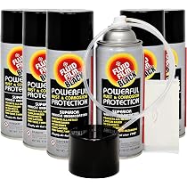 6 Pack Fluid Film AS11B Rust and Corrosion Inhibitor 11.75 oz Aerosol Black