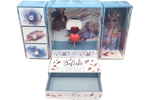 Kids Euroswan- Disney Joyero Armario Musical Frozen 2, Multicolor, Talla Única (WD20736)