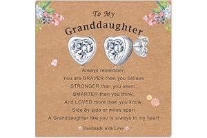 ilasif 925 Silver/Gold Stud Earrings for Girls, Hypoallergenic Tiny Heart Cubic Zirconia Earrings for Daughter Granddaughter Silver Earrings for Girls, Birthday Christmas Gifts for Kids Toddlers Teen