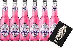 Salitos 6er Set Bier Salitos Pink Beer 6x 0,33L (5% Vol) inkl. Pfand MEHRWEG mit Mixcompany Grußkarte- [Enthält Sulfite]
