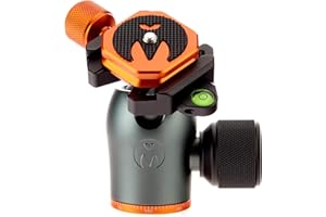 3 Legged Thing AirHed Pro Tripod Head with 360 Degree Panning Base, Arca-Swiss Compatible Ball Head Suitable for Heavier Cameras - Tripod and Monopod Compatible (AHPROGREY)
