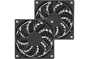 Lazmin112 2PCS Computer Case Fans, 5V 120mm Ultra Silent PC Cooler Fan, USB Interface, Suitable for All Kinds of Routers, TV Modem