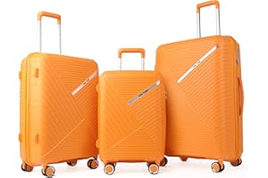 TAN.TOMI Koffer Set 3 Teilig Hartschale, Hartschalenkoffer, Kofferset mit TSA-Passwortsperre Gepäck-Sets Hartschale Suitcases Rollkoffer mit 4 Rollen