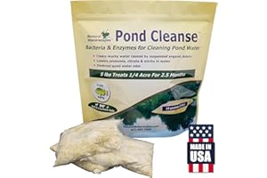 NATURAL WATERSCAPES Pond Cleanse 5 libras (10 paquetes) | Paquetes de limpiador natural y clarificador de agua | Trata hasta 1.25 acres