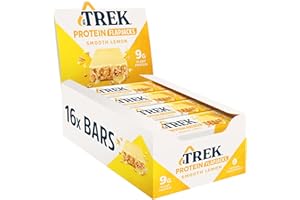 JB'S TREK JC's Trek High Protein Flapjack Smooth Lemon - Gluten Free - Plant Based - Vegan Snack - 50g x 16 bars
