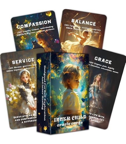 SOULGIST Cartes spirituelles Oracle - Cadeau spirituel intuitif - Deck d' Oracle mystique et psychique pour débutants, explorez la sagesse intérieure et le pouvoir spirituel