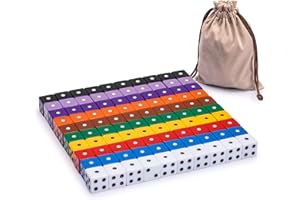 Yellow Mountain Imports Los Mejores Dados de 6 Caras con Ángulo Recto – Set de 100 (16mm) para Juegos de Mesa, Juegos de Dados y Juegos Matemáticos