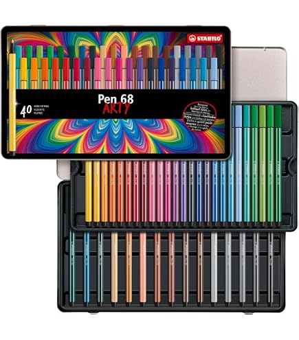 STATIONERY ISLAND Penne Fineliner Set - Punte Assortite. Pennarelli - 4
