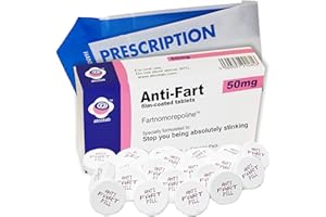ATCOTAB Anti Fart Joke Pill Box of Sweets - Xmas Gift Prank Birthday Card wrapper Unusual April Fools Secret Santa 40th 50th 60th 21st Rude Mens Ladies Him Her Boss