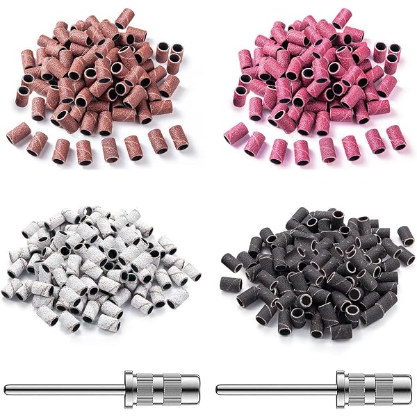 80 Stück Nagelbohrer-Schleifbänder Set – Mit 180er Körnung & 3,1 Mm Dorn Für Maniküre & Pediküre