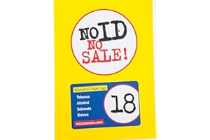 ACCS No ID No Sale Age Restricted Products Poster (A4)