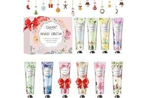 CHERIOLL Crème pour les mains, Crèmes pour Mains,Réparatrices et Hydratantes, Coffret Cadeau pour Fête des mères, Anniversaire, Saint-Valentin, 10PC