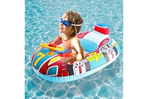 Kaiyingxin Anello da nuoto per bambini, gonfiabile, con volante, per bambini, per il nuoto