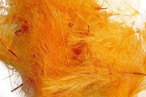 Pechetruite 1g - Plumes de CDC (Cul de Canard) Orange - pour Montage de Mouche de Peche