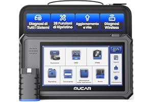mucar VO6 OBD2 Auto Diagnostica Diagnosi Auto in Italiano Diagnosi completa del sistema e 28 servizi di manutenzione (Olio/SAS/SRS/FAP e così via)