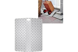 VA-Cerulean Rampe de seuil pour fauteuil roulant - Longueur : 60 cm - En aluminium - Antidérapante - Pour entrées, marches - 70 x 60 x 10 cm