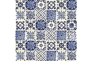 Cerames Piastrelle Mosaico Messicane Azul – 30 ceramiche mattonelle messicane decorative per bagno, doccia, scale, parete posteriore della cucina | Tessere mosaico ceramica 10,5x10,5 cm
