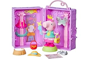 Peppa Pig Hasbro, Guardaroba di Peppa, Set di Giocattoli per Bambini e Bambine dai 3 Anni in Su, Ottima Idea Regalo di Natale, Include Action Figure di Peppa, 14 Accessori e Sticker