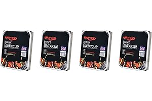 HOLLAND PLASTICS 4 X Bar-Be-Quick-Schnell Grill-Packs Jede Packung Feeds zu 4 Personen-Welt Beste Marke führenden Einweg-Grill