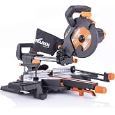 Evolution Power Tools - R210SMS-300+ 210 mm (230 V) multimaterial sliding mite, with plus package, Cuts mild steel, aluminum,