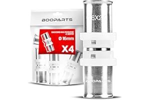BOOPARTS – 4 pezzi – Pressfitting 16 – 16 – profilo TH – accoppiamento – per tubo composito multistrato 16