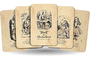 Ibiza Tarot Tarot en el país de las maravillas - Cartas de arcanos principales | Baraja de cartas de tarot de adivinación para principiantes | Auténtica experiencia de tarot - Juego de 22 cartas