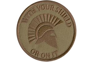 2AFTER1 Spartan with Your Shield Or on IT Tan Coyote DEVGRU Morale Tactical Fastener Patch