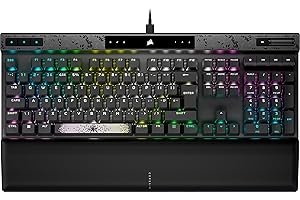 CORSAIR K70 MAX RGB Magnetic Mechanical Wired Gaming Keyboard – MGX Adjustable Switches, Simultaneous SOCD and Rapid Trigger, PBT Double-Shot Keycaps, Sound Dampening, 8000Hz Polling, QWERTY UK, Black