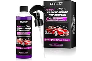 NUEDSFXO 4 in 1 Ceramic Car Coating Spray, Car Scratch Repair Spray, 100ml Waterless Car Wash and Wax Spray, Car Wax Polish Spray for Motorcycles, Cars Cleaning, High Protection&Quick (1PC)