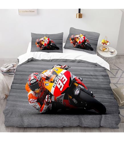 Toile Déco Marc Márquez MotoGP - Impression 60x90 Cm, Idéale Pour Chambre, Bureau - Cadeau Fan De Sport Moto - 3