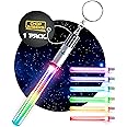 LIGHTSABER KEYCHAIN LED STAR WARS Glowing Light Up Saber 8 COLOR CHANGING MODES, 8 Color Changing Modes, Small