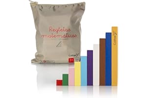 Colifree - Regletas matematicas de Madera en Bolsa, Colores Montessori, Educativo