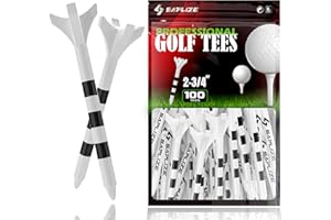 SAPLIZE Tees de Golf de plástico de 50/100 Piezas (70 mm y 83 mm Disponibles) Fricción Reducida Plastic Golf Tees