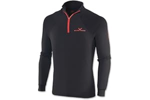 Black Crevice, BCR1120, Maglia Funzionale a Maniche Lunghe Uomo, Ideale Come Dolcevita per Sport Invernali