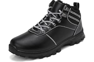 ricema Winterstiefel Herren Damen – Warm Gefüttert Winterschuhe Schneestiefel Leicht Rutschfest Outdoor Wanderschuhe, Trekking Stiefel für Schnee & Alltag