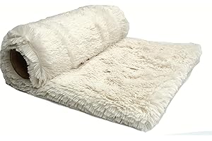 ORIENT FASHION Tejido Minky Pelo, Lanudo, Shaggy (18 mm) 50x160 cm (Crema)