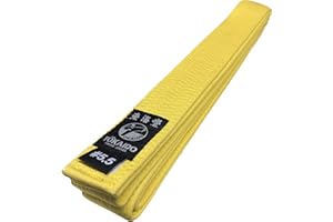 Tokaido Karategürtel gelb | Gelbgurt Karate Gürtel aus Baumwolle | Verschiedene Längen