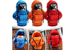 xinrongda Felpa con Cappuccio Della Leva Del Cambio, Copri Cappuccio con Pomello del Cambio, Decorazione Interna del Veicolo Universale, Protezione Della Leva del Cambio Della Manopola Dell'auto (A)