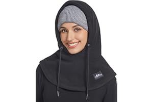 Supertrip Fleece Balaclava Ski Mask for Women Men Youth, Winter Thermal Sherpa Hood Windproof Face Mask Warm Face Cover for Cold Weather